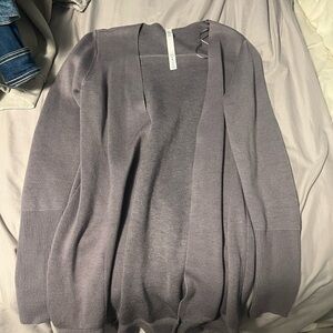 Gray Open-Front Women's Sweater Cardigan - Lululemon